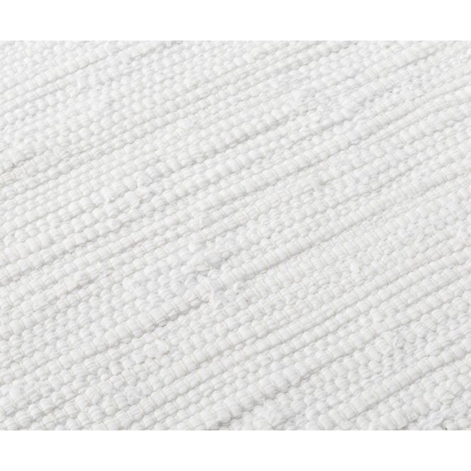 Hovedbilde Rug Solid Bomullsteppe Hvit 65x135 cm