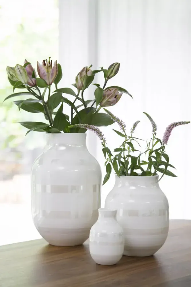 Kähler Omaggio Vase Perlemor 12,5 cm