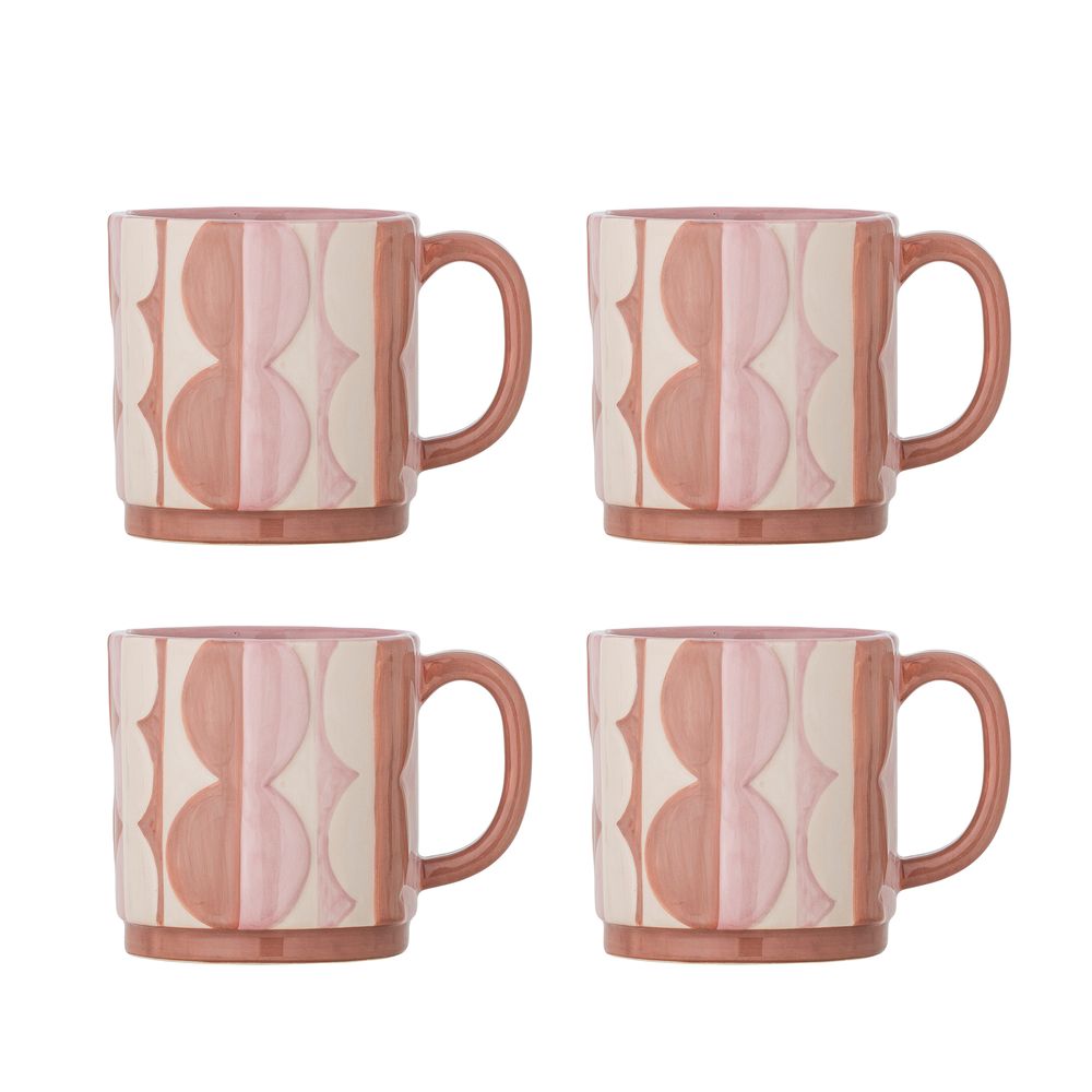 Bloomingville Saul Krus 4 stk Rosa