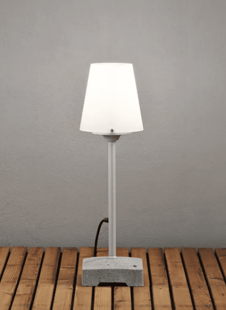 Trend Collection Lucca Lounge lav – utendørslampe med E27-sokkel, grå 59 cm