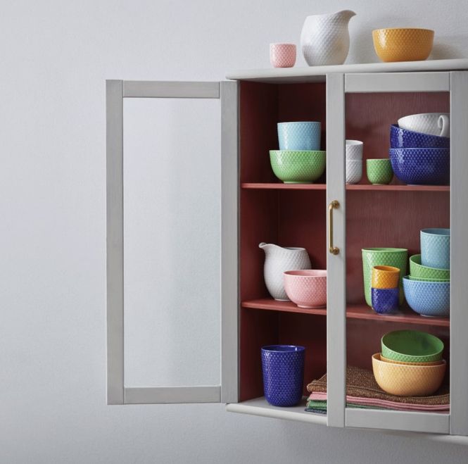 Hovedbilde Lyngby Porcelæn Rhombe Color Krus Mørk Blå 33 cl