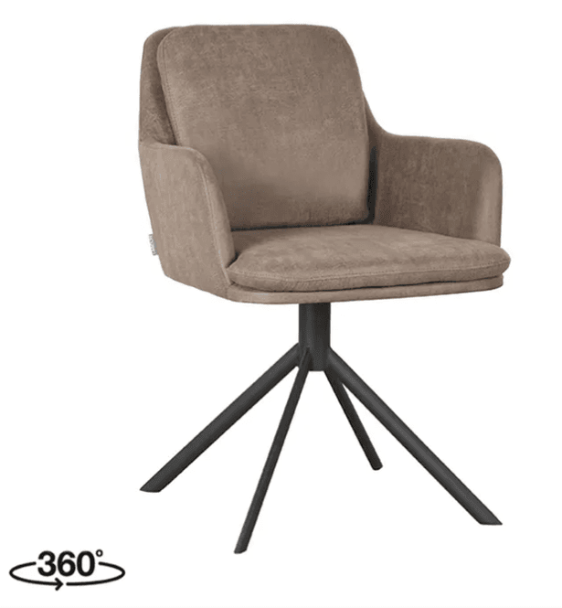 Hovedbilde Trend Collection Svivel Spisestol – Taupe ...
