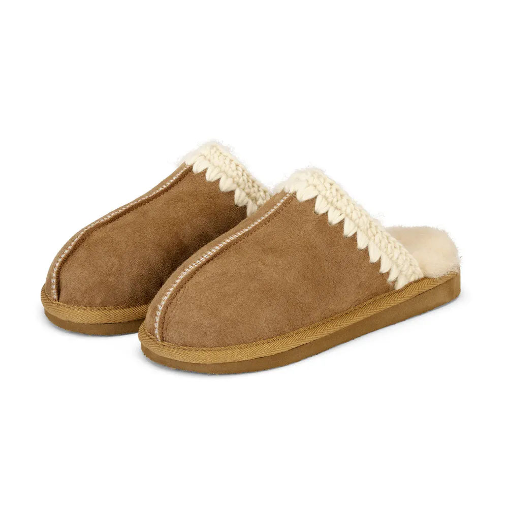Shepherd Mini Selina Tøfler Kastanje