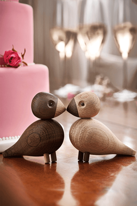 Hovedbilde Kay Bojesen Lovebirds 2 stk Light & Dark