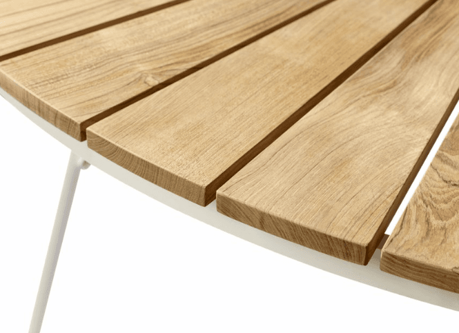 Hovedbilde Cinas Ellen Set, Teak og Hvit Aluminium Ø110 + 4 ...