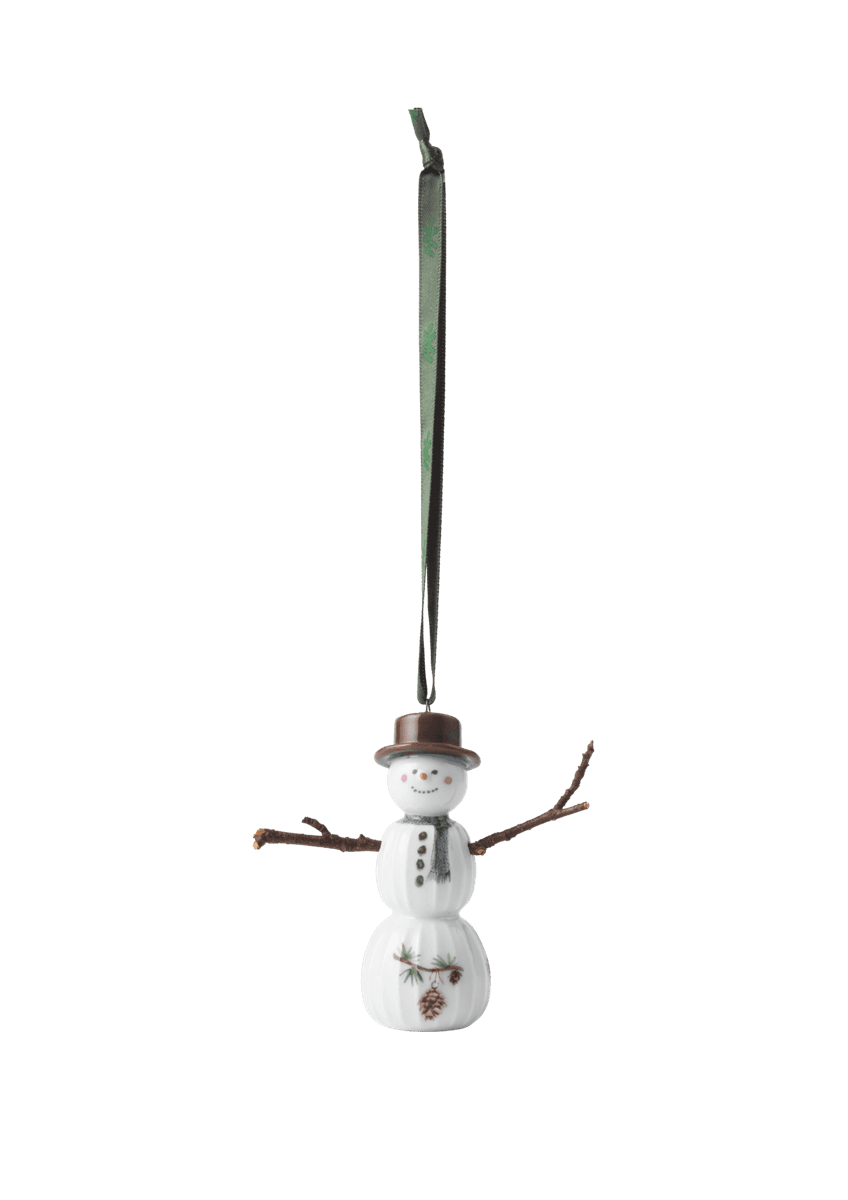 Kähler Hammershøi Jul Snømann hengende H9,5 cm