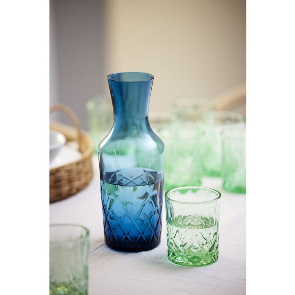 Lyngby Glas Sorrento Whiskeyglass 32 cl 4 stk Blå