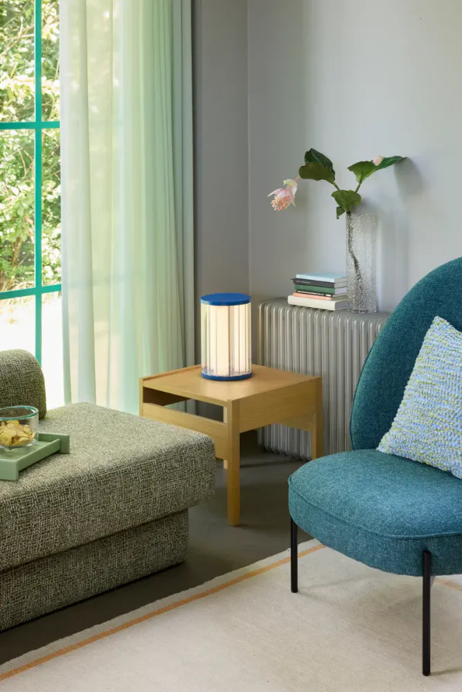 Hübsch Aru Bordlampe Blå