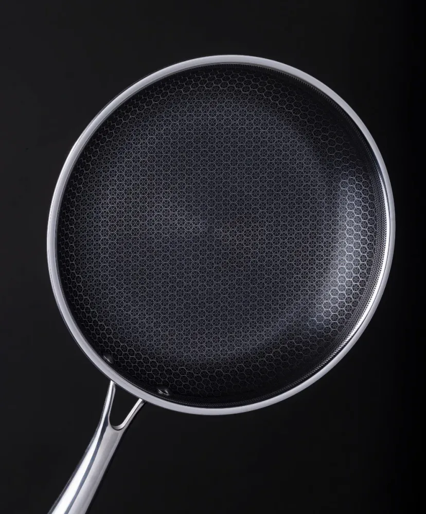 HEXCLAD by Gordon Ramsay Sett med 3 stekepanner og 1 Wok, 3 lokk, hybrid