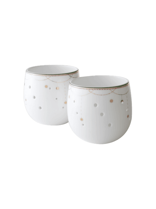 Hovedbilde Wik & Walsøe Julemorgen Girlander Lyslykt 8 cm, 2 ...