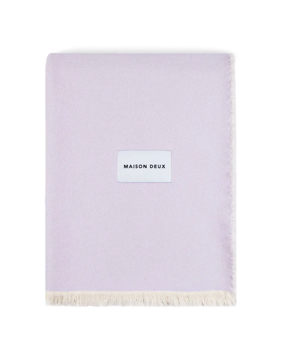 Maison Deux Check Bold Pledd Lilla/Grønn