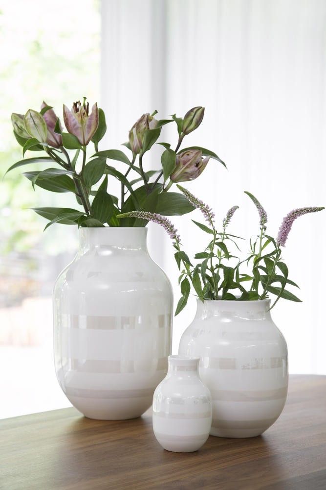 Kähler Omaggio Vase Perlemor 31 cm