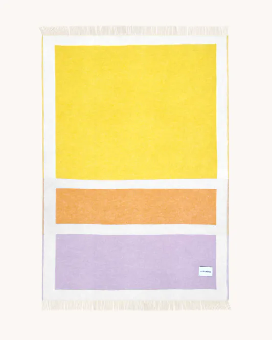 Hovedbilde Maison Deux Color Block Pledd Lilla