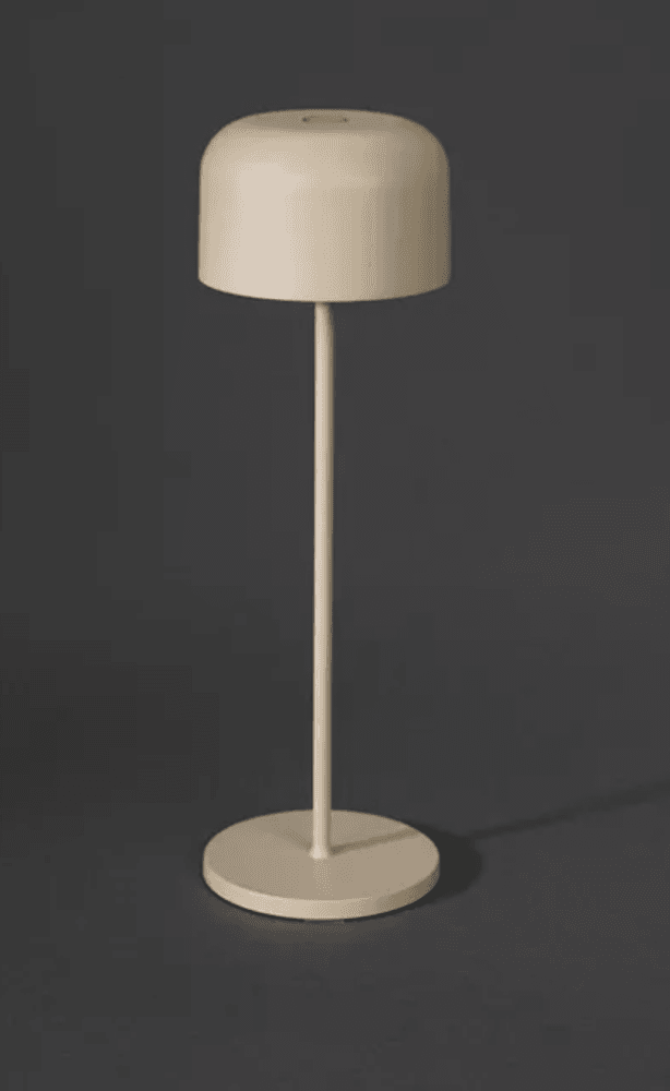 Trend Collection Lille bordlampe – oppladbar og dimbar, sand 36 cm