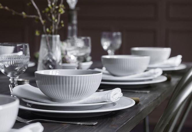 Hovedbilde Pillivuyt Plissé tallerken flat hvit - 26 cm