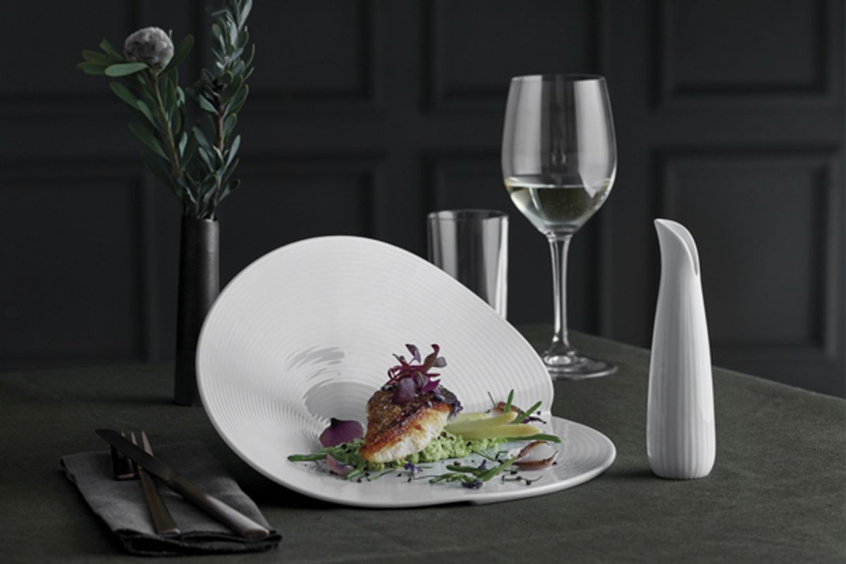 Pillivuyt Canopée tallerken dyp hvit - 26 cm