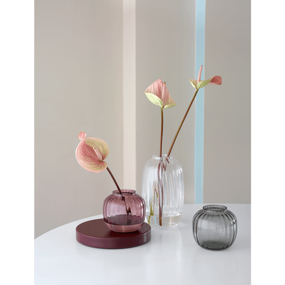 Holmegaard Primula Vase plomme H12,5