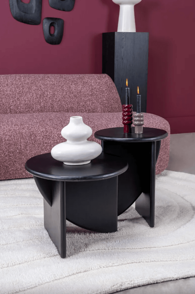 Trend Collection Annabel Sofabord Svart Ø50 x H40