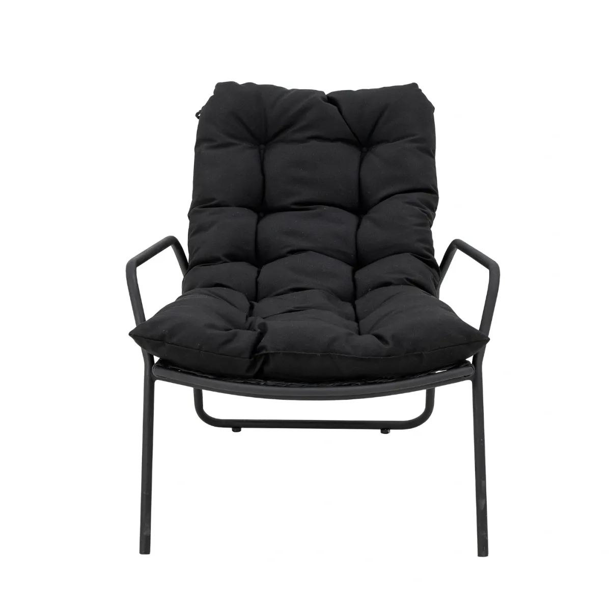 Bloomingville Boel Loungestol med Fotskammel Sort
