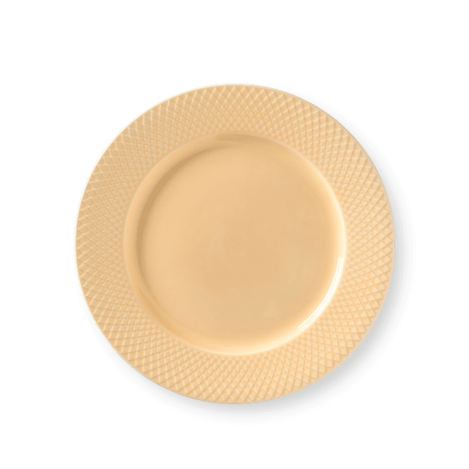 Hovedbilde Lyngby Porcelæn Rhombe Plate Sand Ø27cm