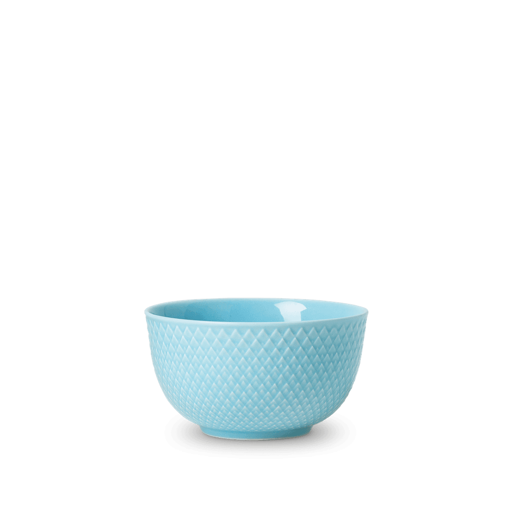 Lyngby Porcelæn Rhombe Turkis Skål Ø11cm