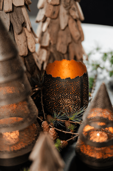 Hovedbilde Halvor Bakke Luster Tre Drivved Pinner H30 Natur