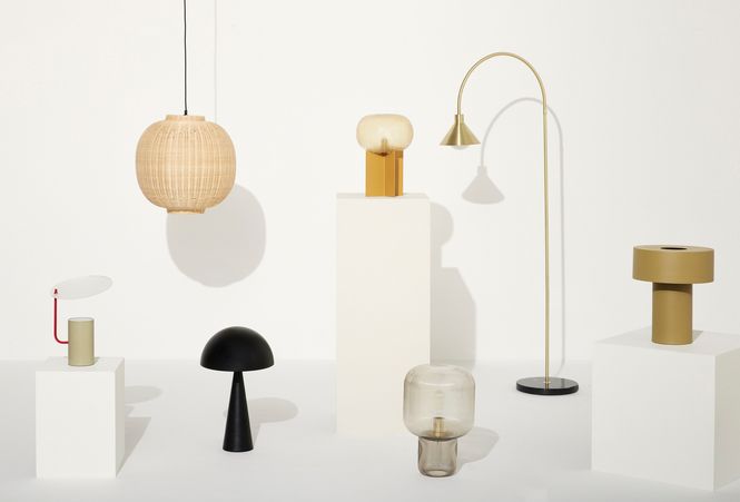 Hovedbilde Hübsch Aki Bordlampe Khaki