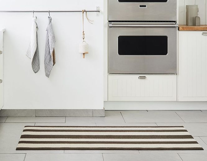Hovedbilde Chilewich Dørmatte Bold Stripe Pebble 46x71 cm