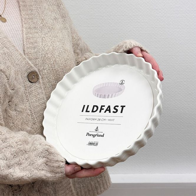 Hovedbilde Porsgrund Ildfast Paiform 28 cm Hvit