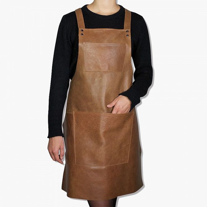Hovedbilde Dutchdeluxes Suspender Forkle Skinn Vintage ...