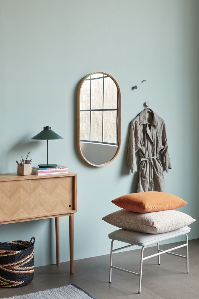 Hübsch Herringbone Kommode m/skyvedør Eik