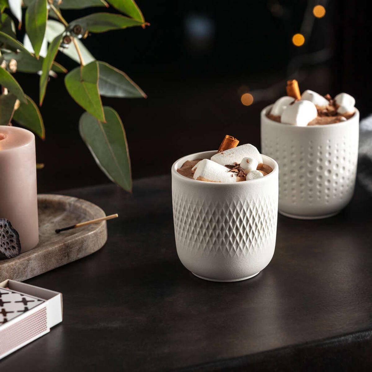 Manufacture Collier Blanc Termokopper sett 2stk.