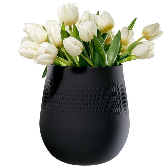 Hovedbilde Villeroy & Boch Collier Svart Carre stor vase