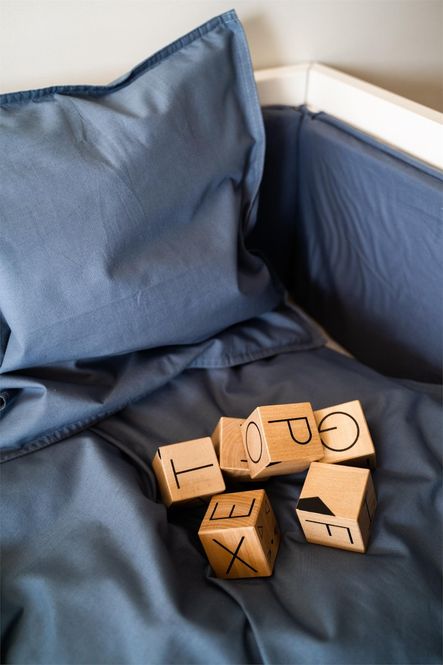 Hovedbilde Cozy Sengesett Til Barn Dyp Blå 100% Økologisk ...