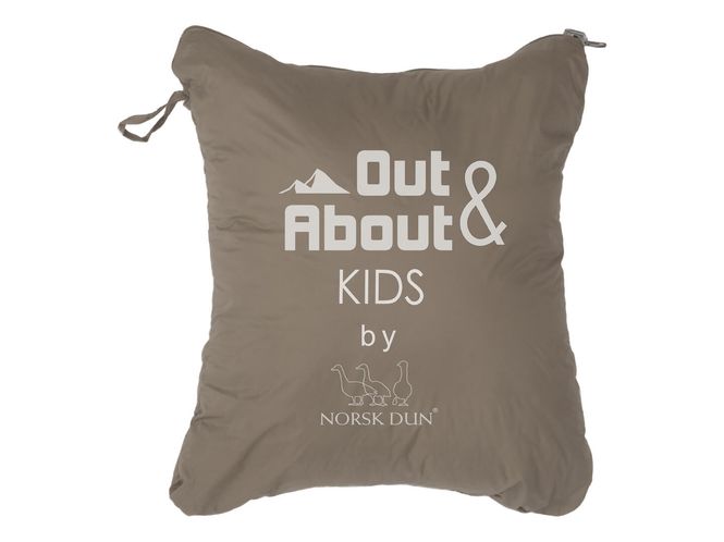 Hovedbilde Norsk Dun Out&About Dunpledd til Barn Beige