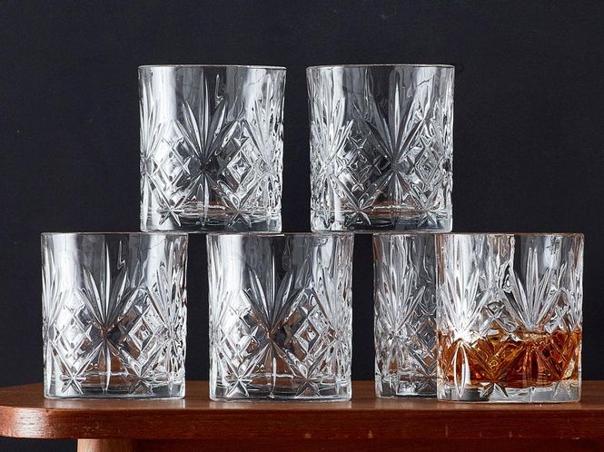 Hovedbilde Lyngby Glass Melodia Whisky 31cl 6 stk krystall.