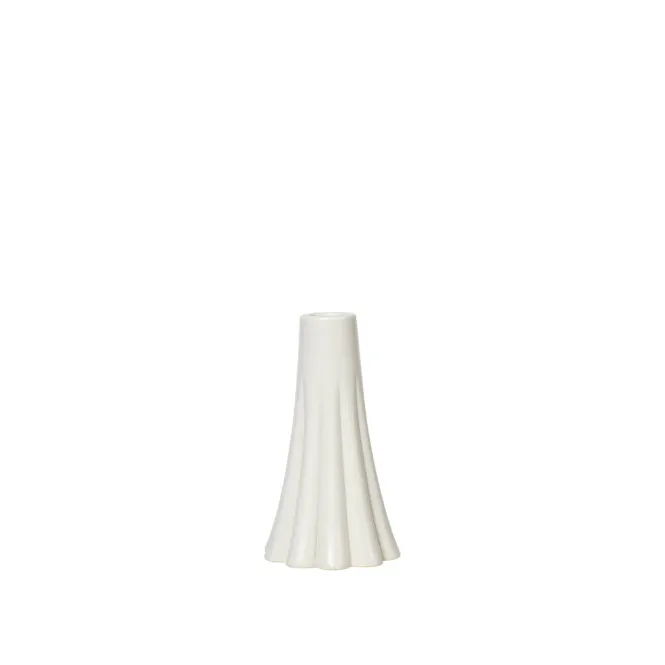 Hovedbilde Broste Copenhagen Heli Lysestake H14 cm Krem