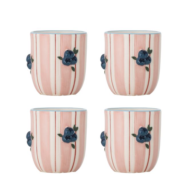 Hovedbilde Bloomingville Carry Krus Rosa 4 stk