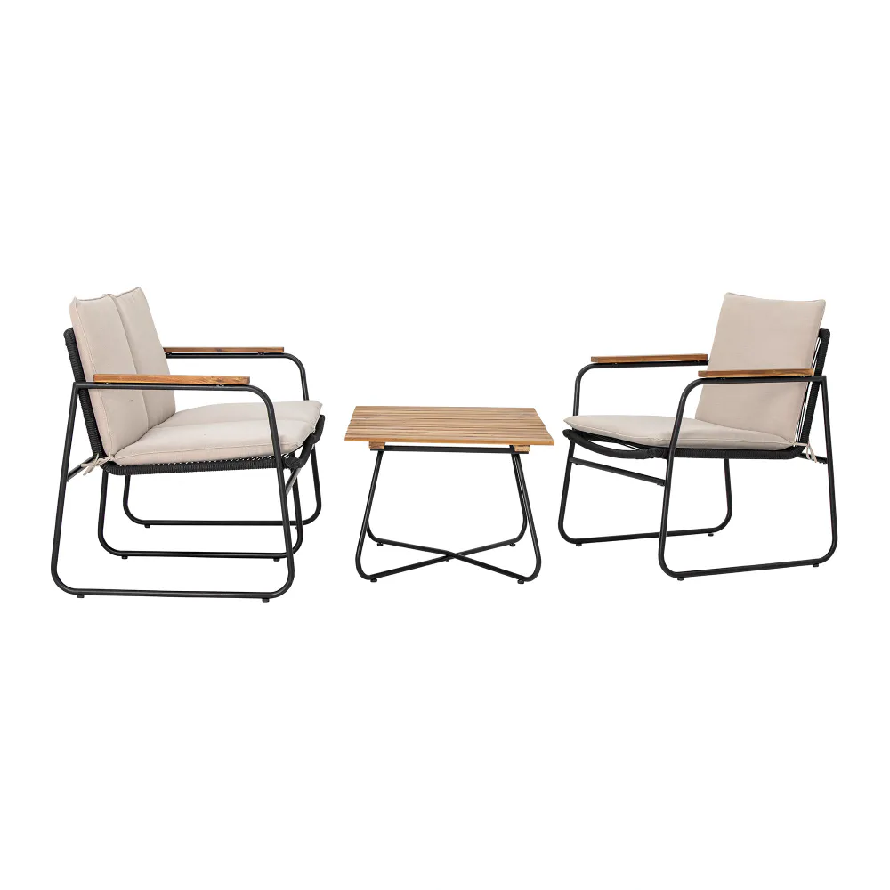 Bloomingville Hampton Loungestol Sort