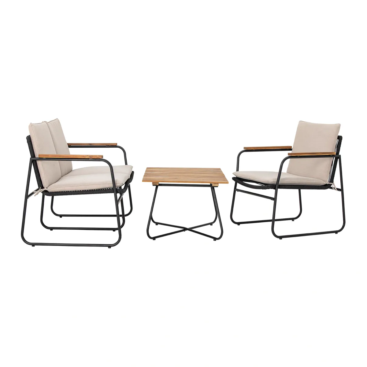 Bloomingville Hampton Loungestol Sort
