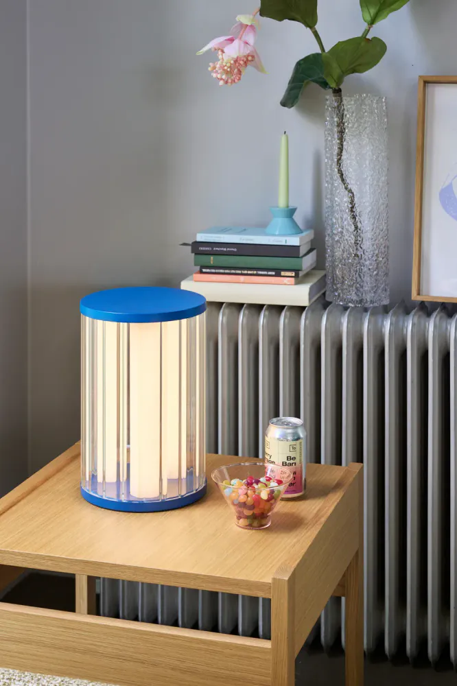 Hübsch Aru Bordlampe Blå