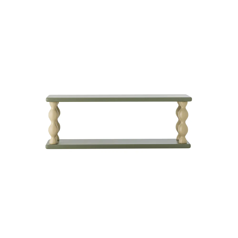 Bloomingville MINI Bibiola Vegghylle Grønn/Beige 60 cm